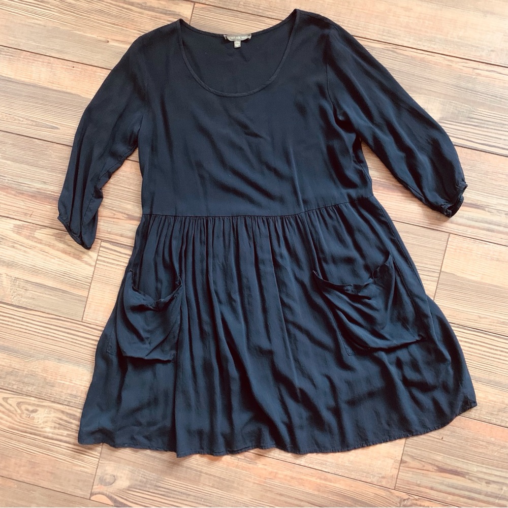 Boho navy blue dress